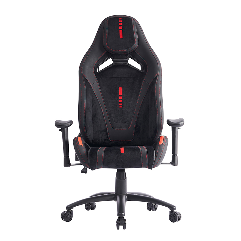 Ergonomska gaming stolica XL-1057 2D naslon za ruke od crne brušene kože