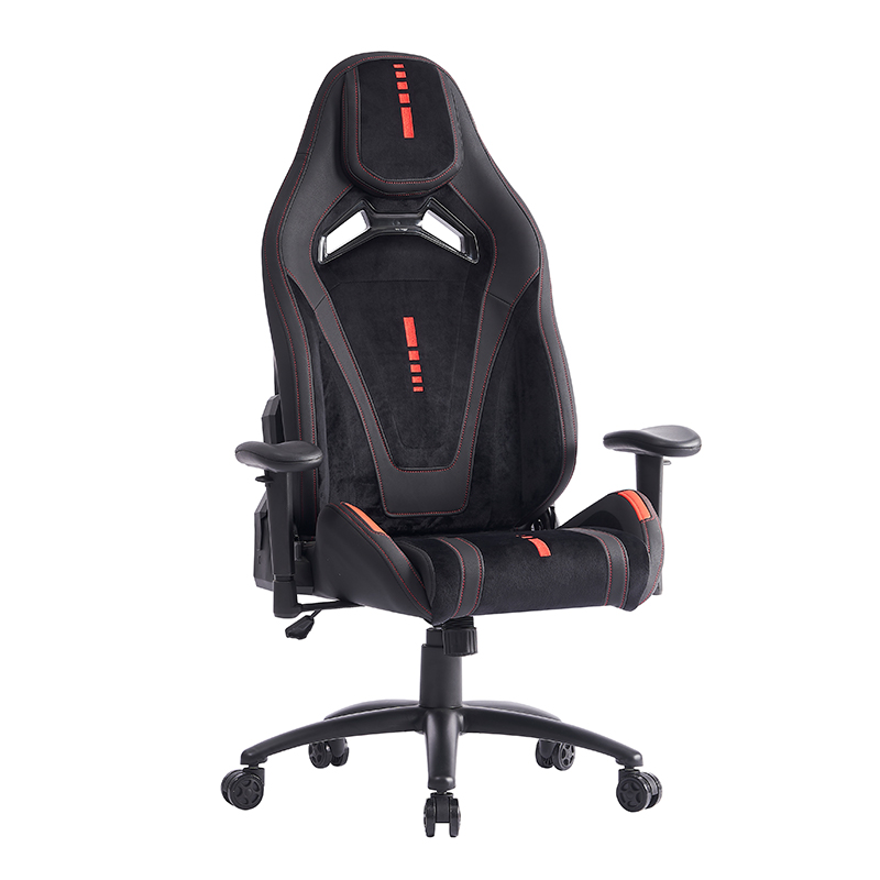 Ergonomska gaming stolica XL-1057 2D naslon za ruke od crne brušene kože