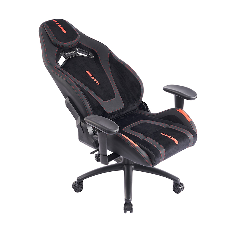 Ergonomska gaming stolica XL-1057 2D naslon za ruke od crne brušene kože